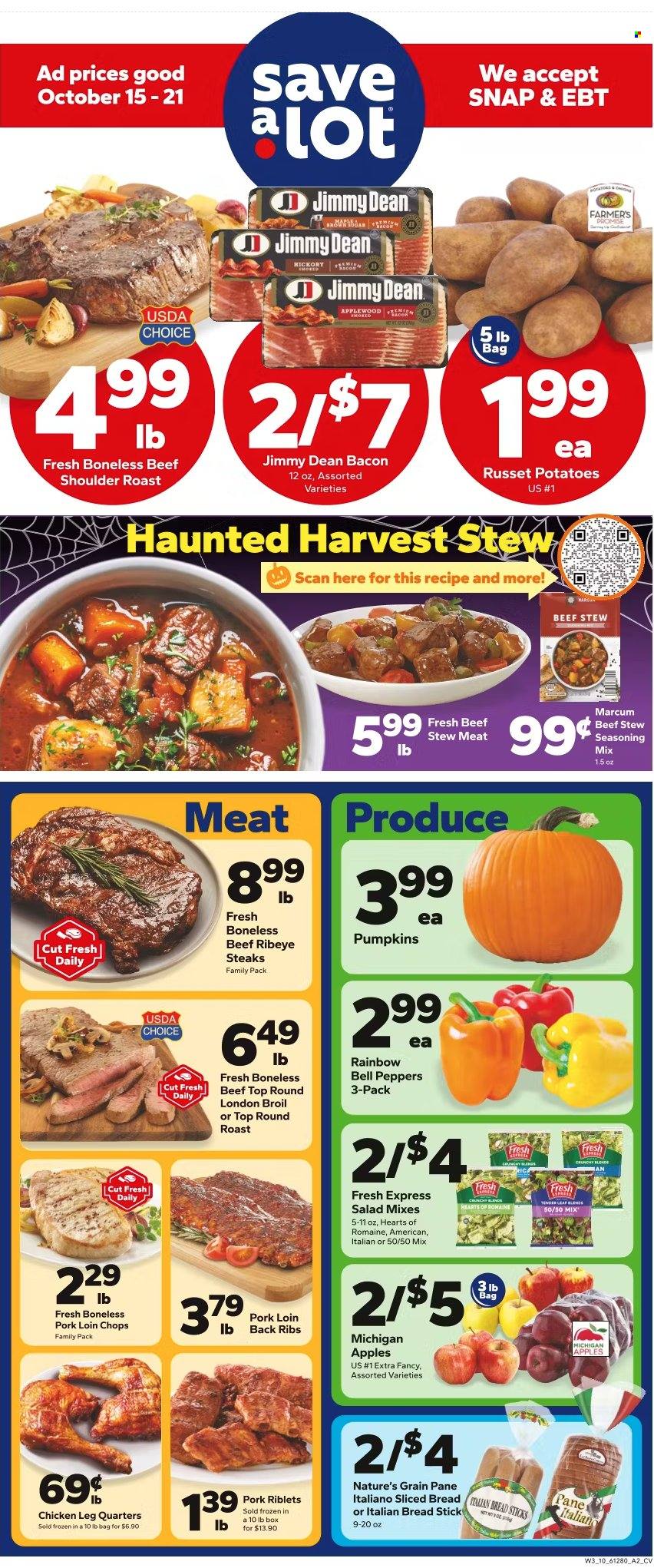 Save a Lot ad - 10/15/2025 - 10/21/2025. Page 1
