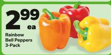 Rainbow Bell Peppers 3-Pack