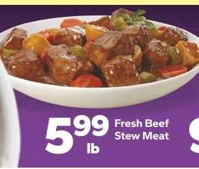 Fresh Beef Stew Meat