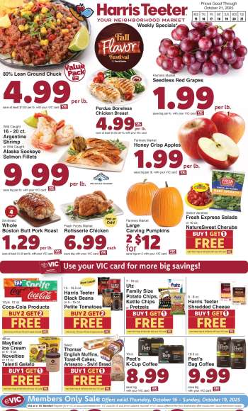 Harris Teeter Flyer - 10/15/2025 - 10/21/2025.