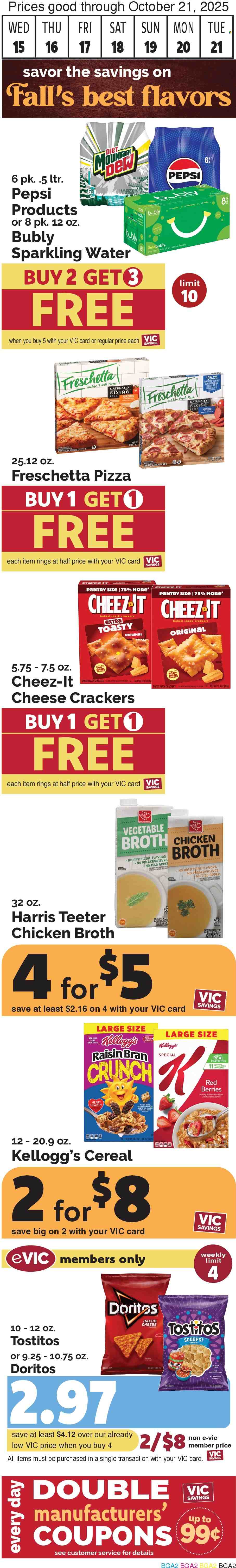 Harris Teeter ad - 10/15/2025 - 10/21/2025. Page 2