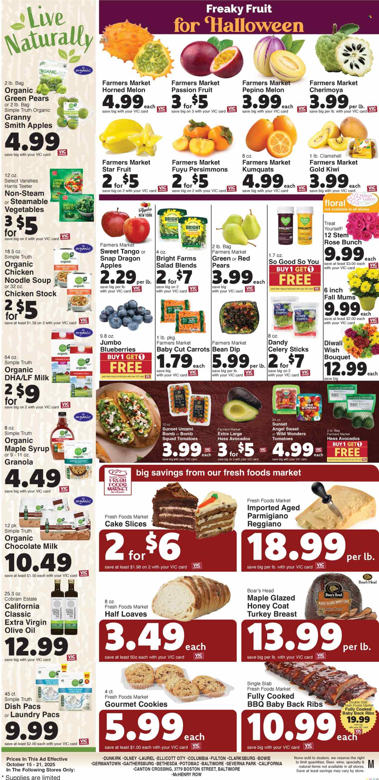 Harris Teeter ad - 10/15/2025 - 10/21/2025. Page 10