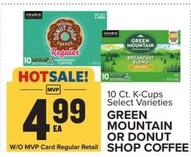 Green Mountain or Donut Shop Coffee