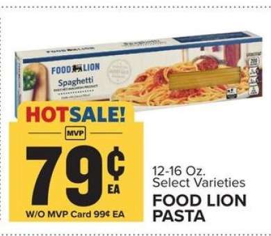Food Lion Pasta