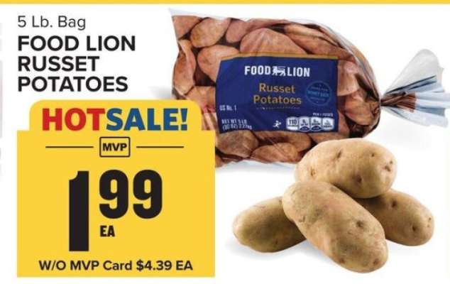 FOOD LION RUSSET POTATOES