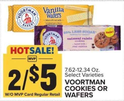 Voortman Cookies or Wafers