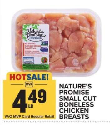 Nature’s Promise Small Cut Boneless Chicken Breasts