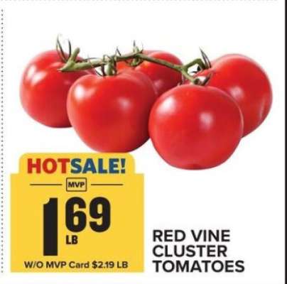 Red Vine Cluster Tomatoes