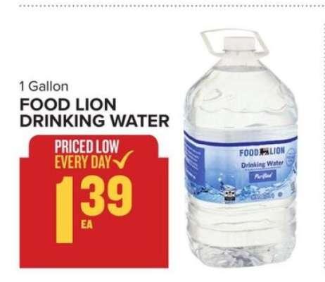 Food Lion Drinking Water