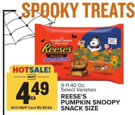 REESE’S PUMPKIN SNOOPY SNACK SIZE