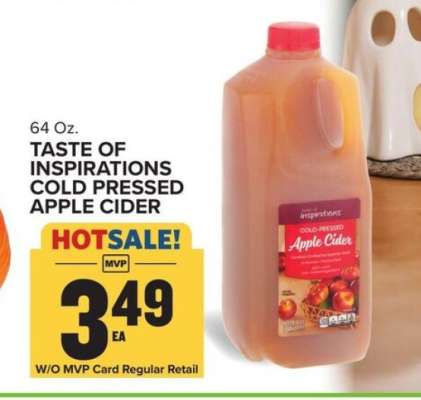 TASTE OF INSPIRATIONS COLD PRESSED APPLE CIDER