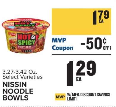 Nissin Noodle Bowls