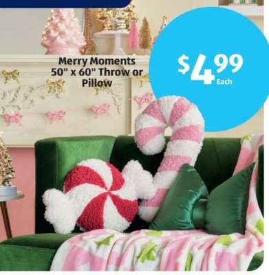 Merry Moments 50" x 60" Throw or Pillow