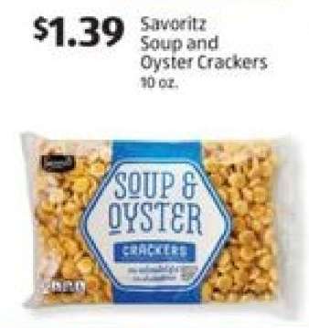 Savoritz Soup and Oyster Crackers