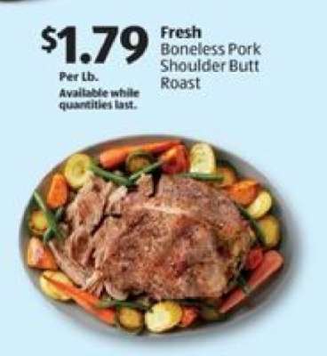 Fresh Boneless Pork Shoulder Butt Roast