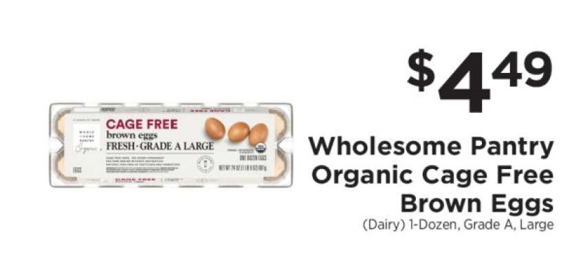 Wholesome Pantry Organic Cage Free Brown Eggs