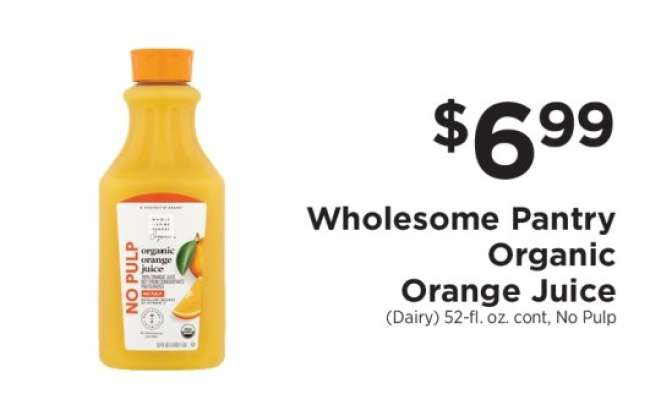 Wholesome Pantry Organic Orange Juice