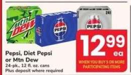 Pepsi, Diet Pepsi, Or Mtn Dew