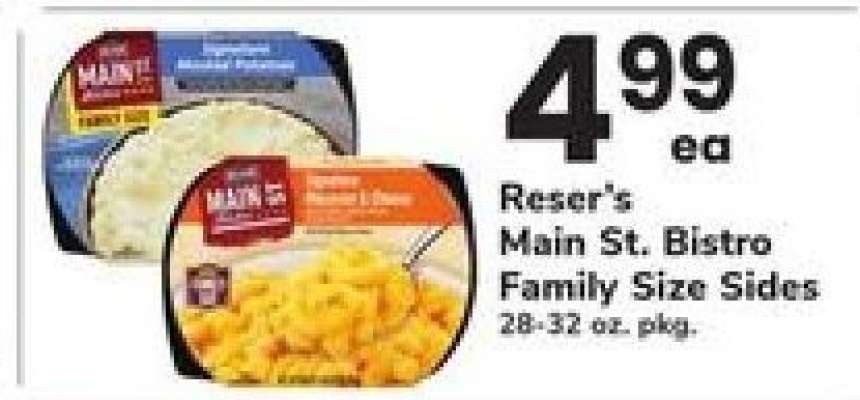 Reser's Main St. Bistro Family Size Sides