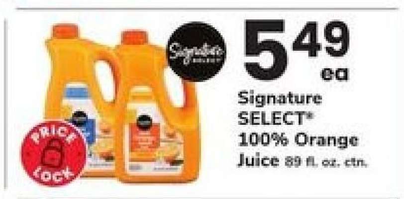 Signature SELECT 100% Orange Juice