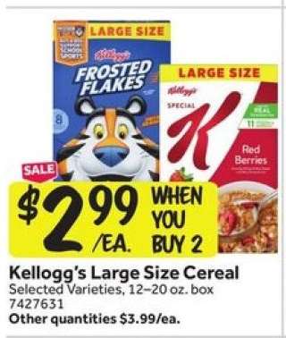 Kellogg's Large Size Cereal