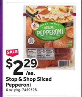 Stop & Shop Sliced Pepperoni