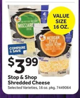 Stop & Shop Shredded Cheese