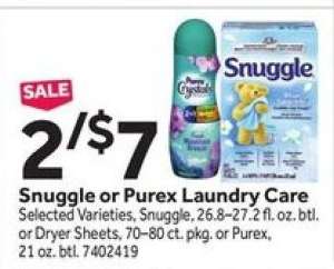 Snuggle or Purex Laundry Care
