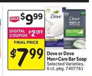 Dove or Dove Men + Care Bar Soap