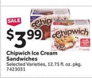 Chipwich Ice Cream Sandwiches