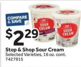 Stop & Shop Sour Cream