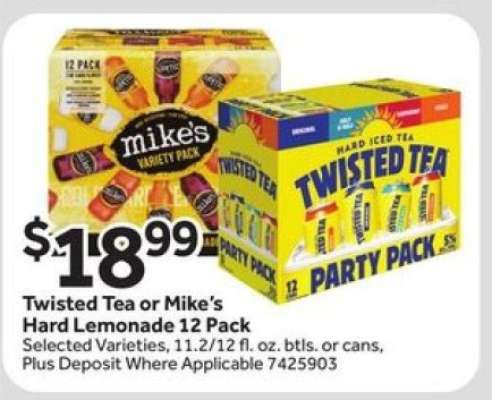 Twisted Tea or Mike's Hard Lemonade 12 Pack
