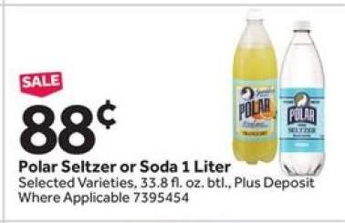 Polar Seltzer or Soda 1 Liter