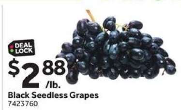 Black Seedless Grapes