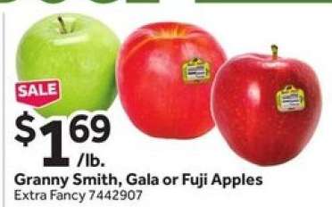 Granny Smith, Gala or Fuji Apples