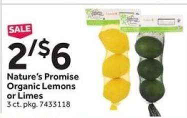 Nature's Promise Organic Lemons or Limes