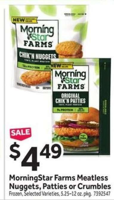 MorningStar Farms Meatless Nuggets, Patties or Crumbles