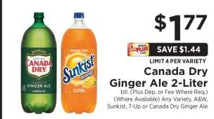 Canada Dry Ginger Ale 2- liter