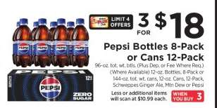 Pepsi Bottles 8-Pack or Cans 12-Pack