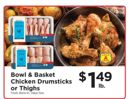 Bowl & Basket Chicken Drumsticks or Thighs