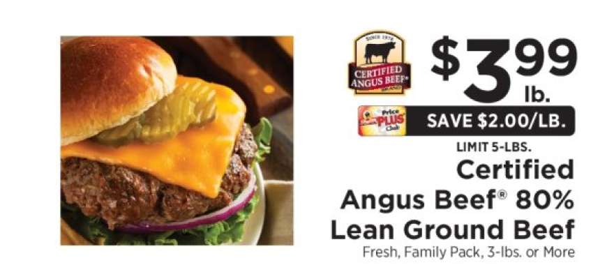 Certified Angus Beef 80% Lean Ground Beef