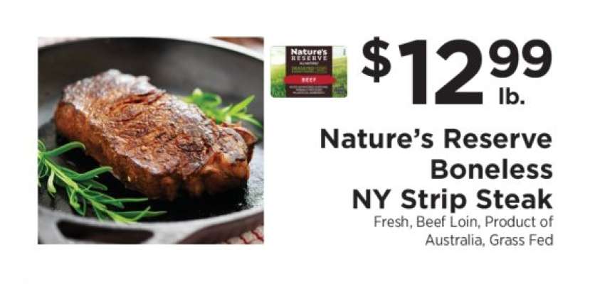 Nature’s Reserve Boneless NY Strip Steak