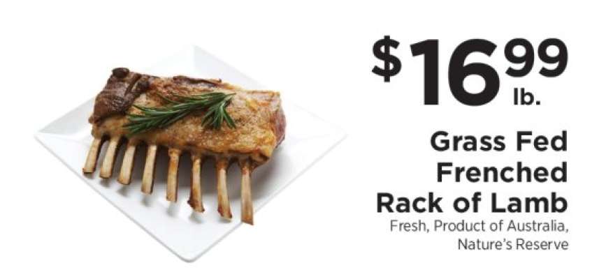 Grass Fed Frenched Rack of Lamb