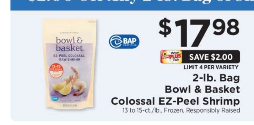 Bowl & Basket Colossal EZ-Peel Shrimp