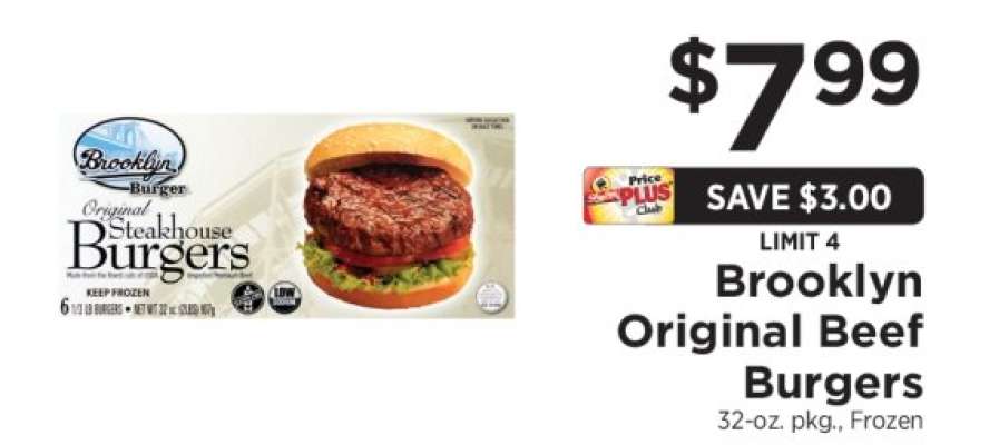 Brooklyn Original Beef Burgers