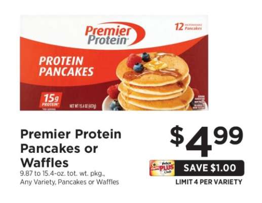 Premier Protein Pancakes or Waffles
