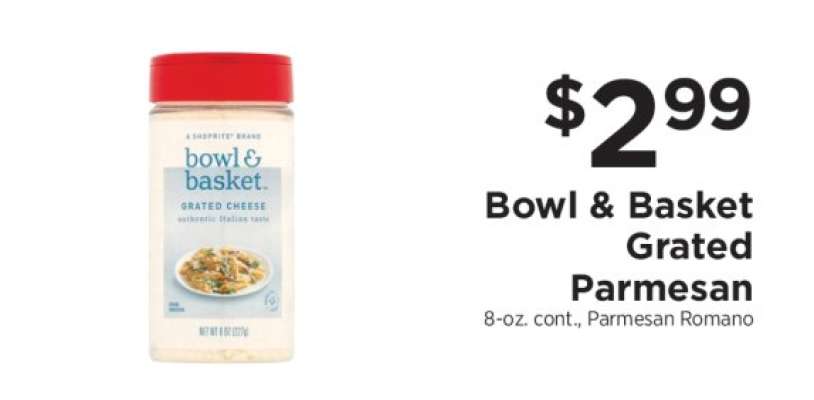 Bowl & Basket Grated Parmesan