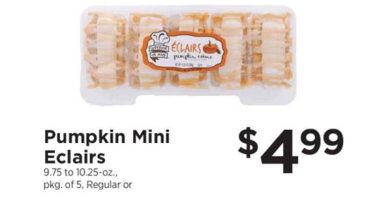 Pumpkin Mini Eclairs