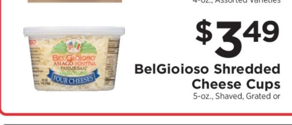 BelGioioso Shredded Cheese Cups