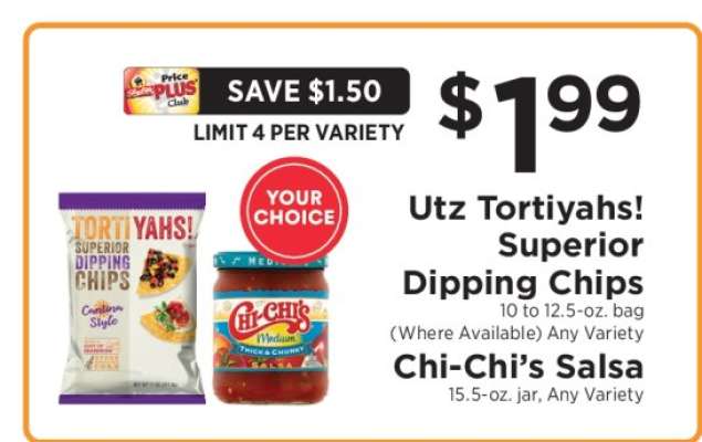 Utz Tortiyahs! Superior Dipping Chips or Chi-Chi’s Salsa